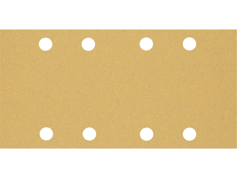 Brusni papir EXPERT Bosch z 8 luknjami za vibracijske brusilnike, Dimenzije: 93x186mm, Zrnatost: 80, 2608900855